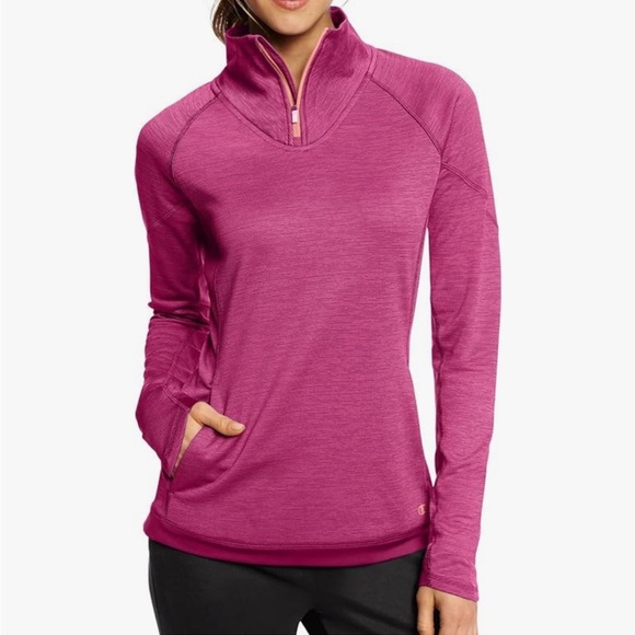 Champion Women's Performance Fleece Quarter-Zip Jacket Size Small - Picture 12 of 12